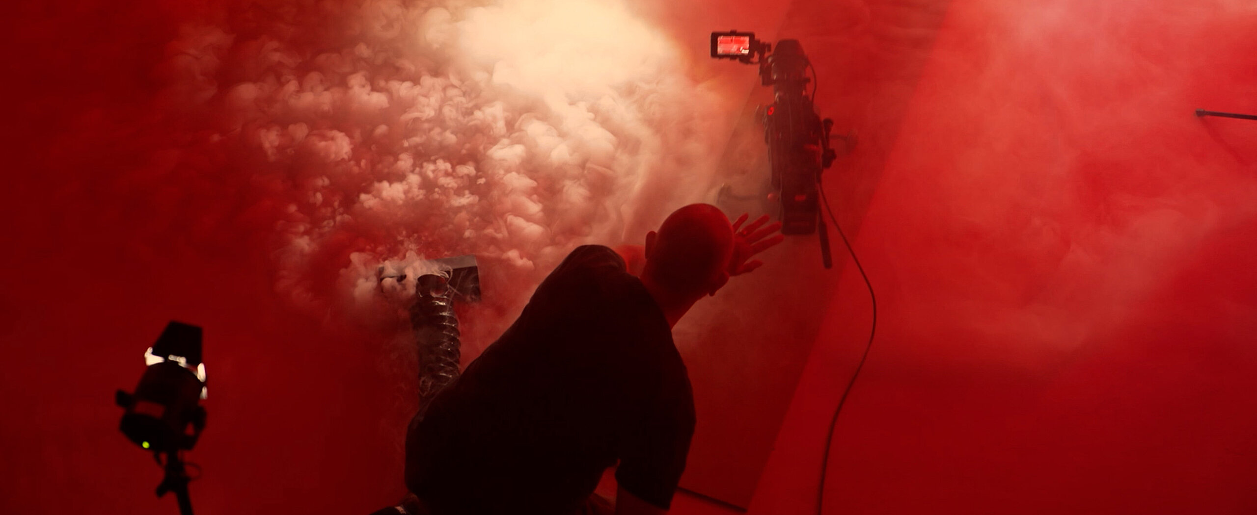 Cameraman during the production of the CERTUSS image film