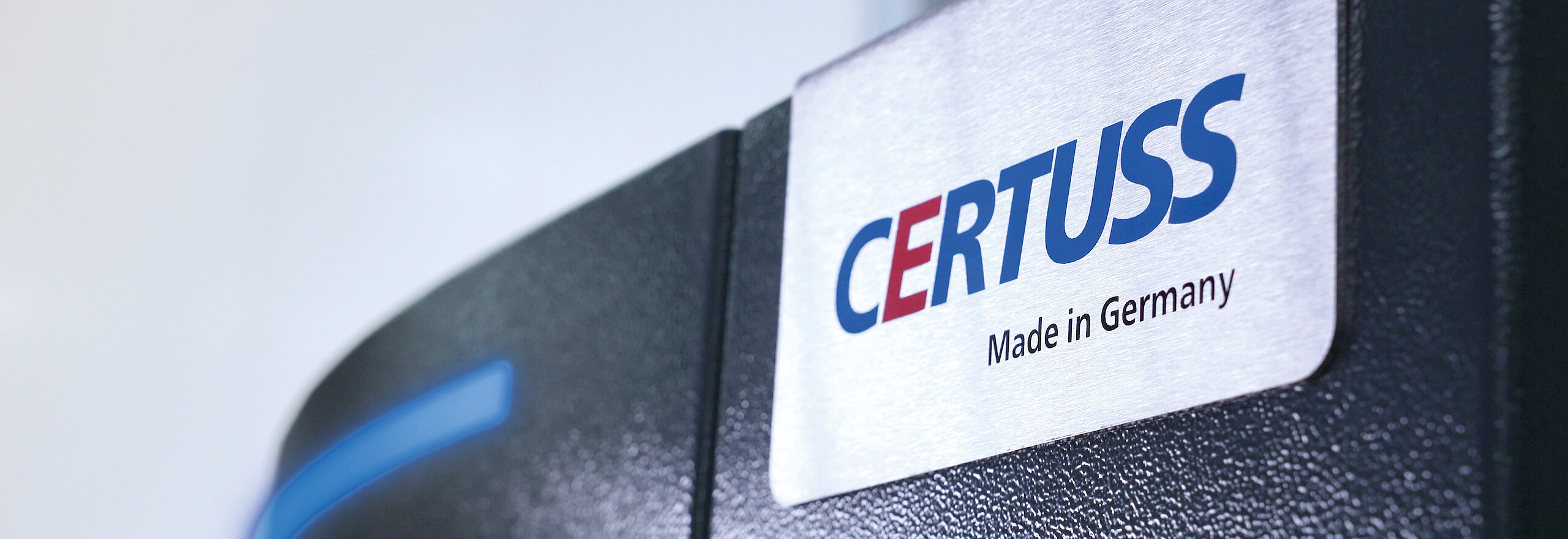 Close-up of steam generator with CERTUSS logo